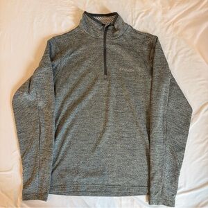 Columbia Men's Heathered Green Quarter-Zip Pullover